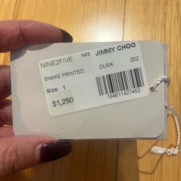 AUTHENTIC JIMMY CHOO NINE2FIVE TOTE - Picture 13 of 15